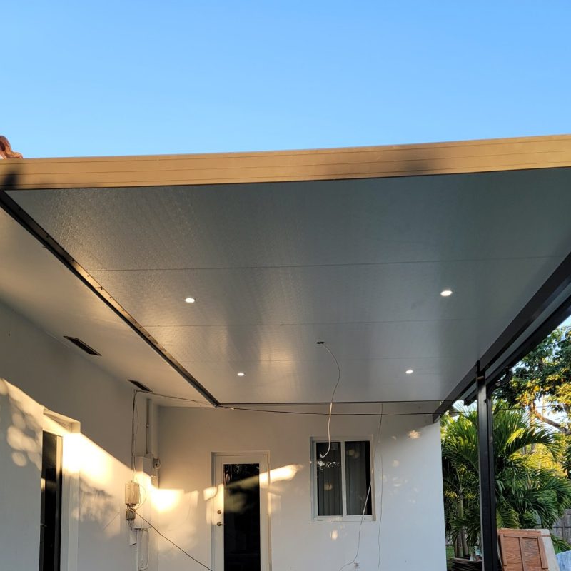 brown patio cover