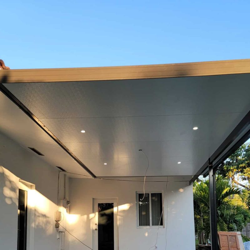 brown patio cover